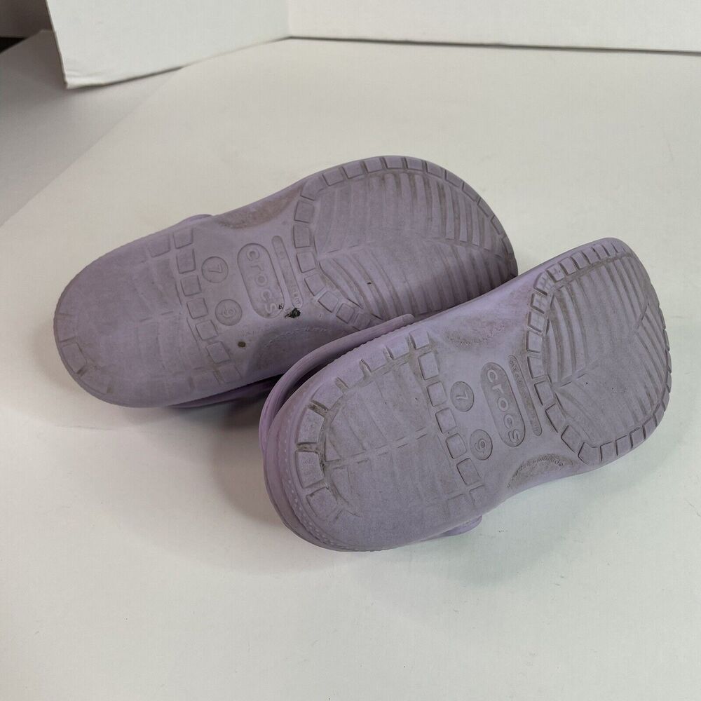 Crocs Womens Clogs Size 9, Light Purple/Lavender, Classic Slip On, Mens 7 - Picture 8 of 10
